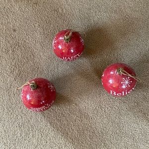 Country Red Large Ornaments
